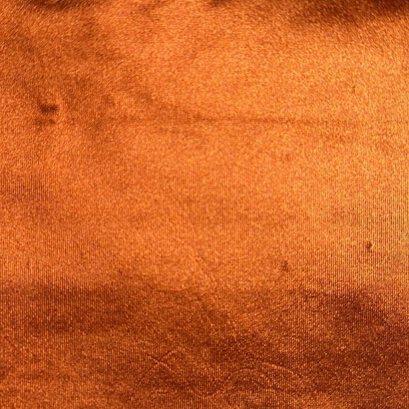 Burnt orange silky crop top - Picture 3 of 3